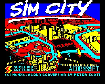 Sim City (1990)(Superior) screen shot title